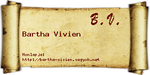 Bartha Vivien névjegykártya