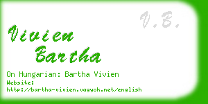 vivien bartha business card